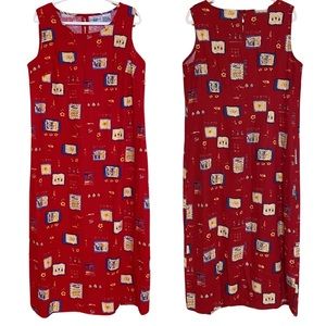 Vintage rayon linen dress